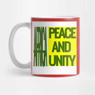 peace and unity africa Mug